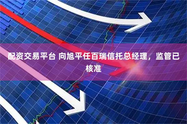 配资交易平台 向旭平任百瑞信托总经理，监管已核准